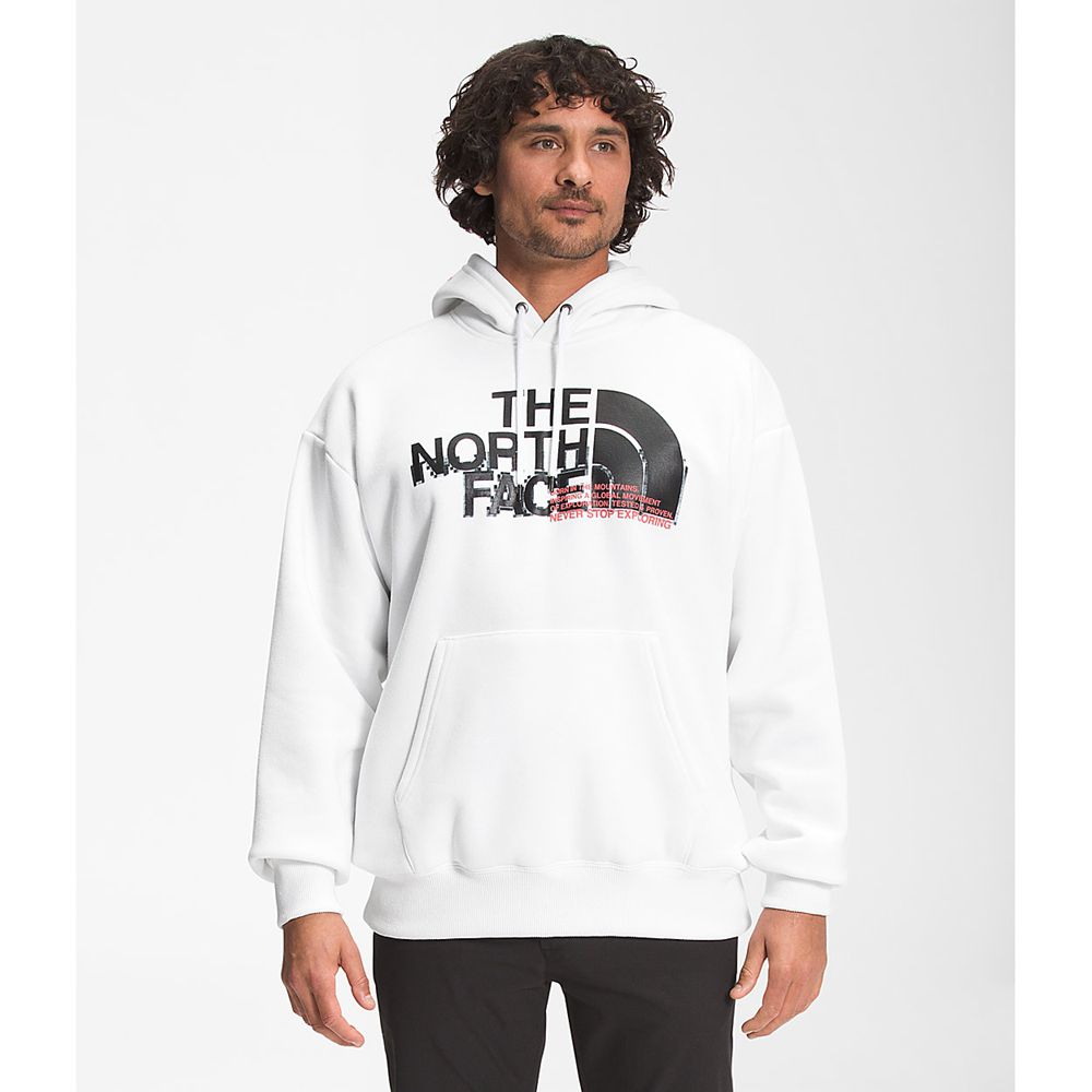 The North Face Hoodie Mens Australia - The North Face Coordinates Pullover White (IUC-246517)